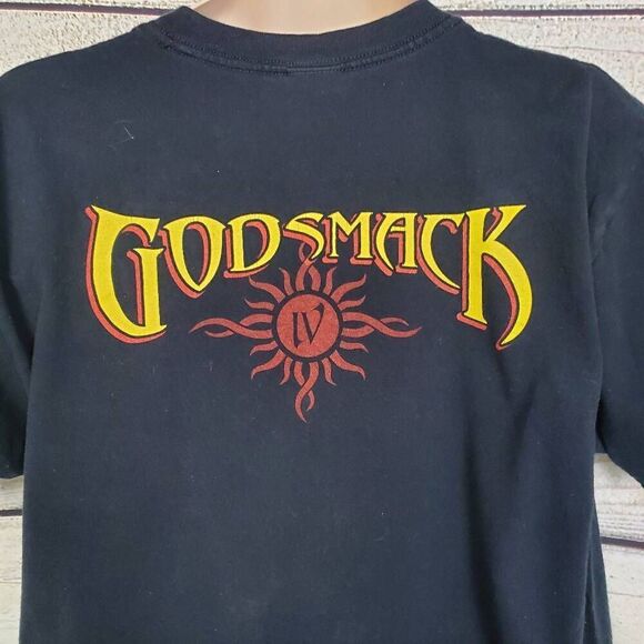 Godsmack IV Band Tee Men’s L Black Heavy Metal Graphic T-Shirt - Picture 5 of 6